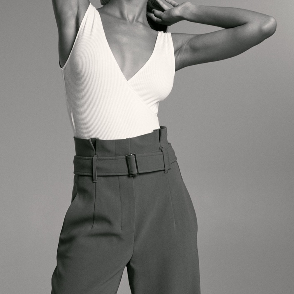 Babaton White Lido Bodysuit